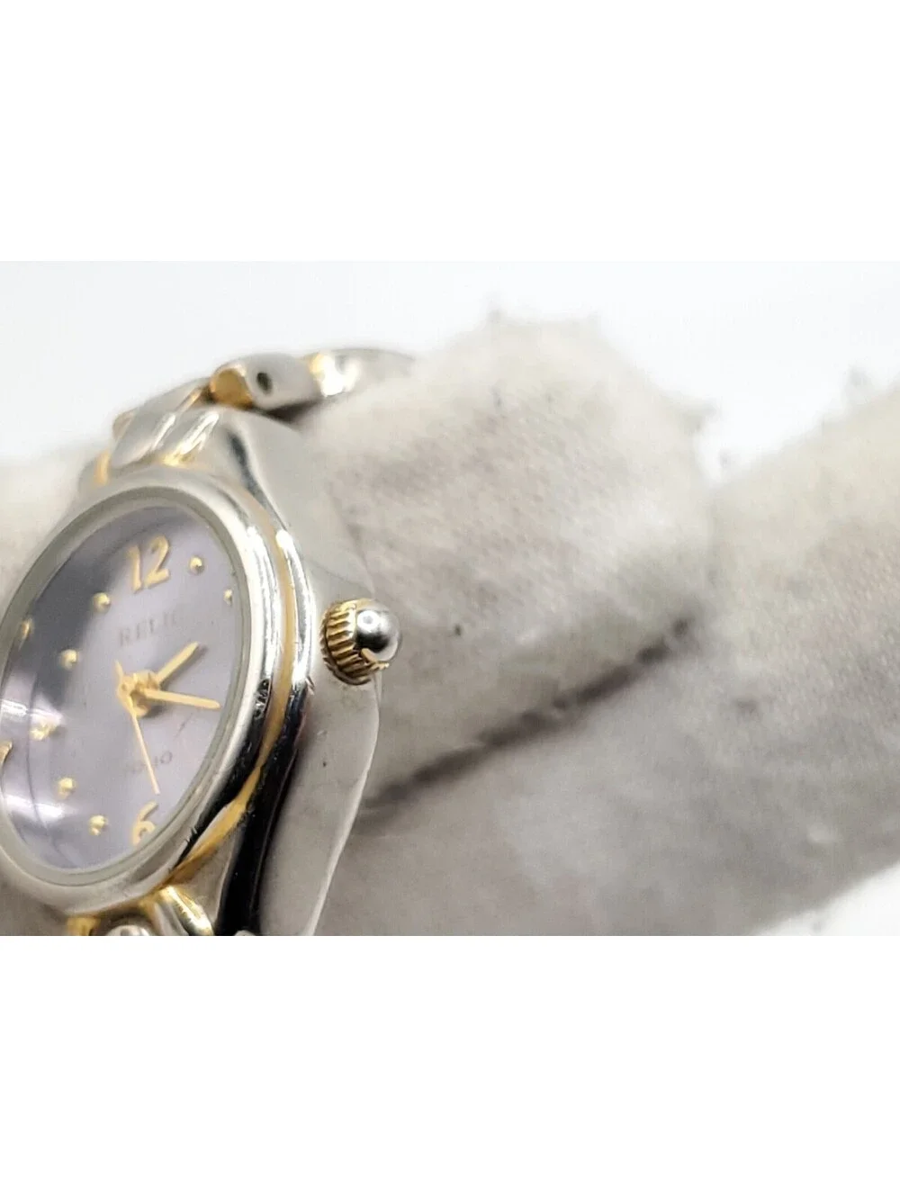Relic Folio Watch Womens New Battery Blue Dial Silver Tone 18mm